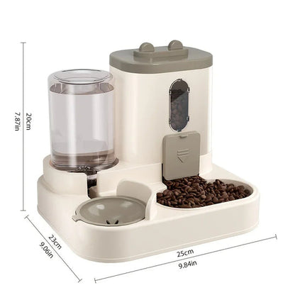 2 in 1 Dog and Cat Feeder with Water Dispenser