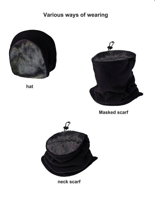 Fleece Balaclava Face Mask Neck Warmer