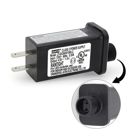 PREMIER ADAPTER Power Supply CZJUTAI JT-DC045V1500-IP44 4.5V 1.5A for Christmas, String, Projector, Lawn, Inflatable Devices (1 