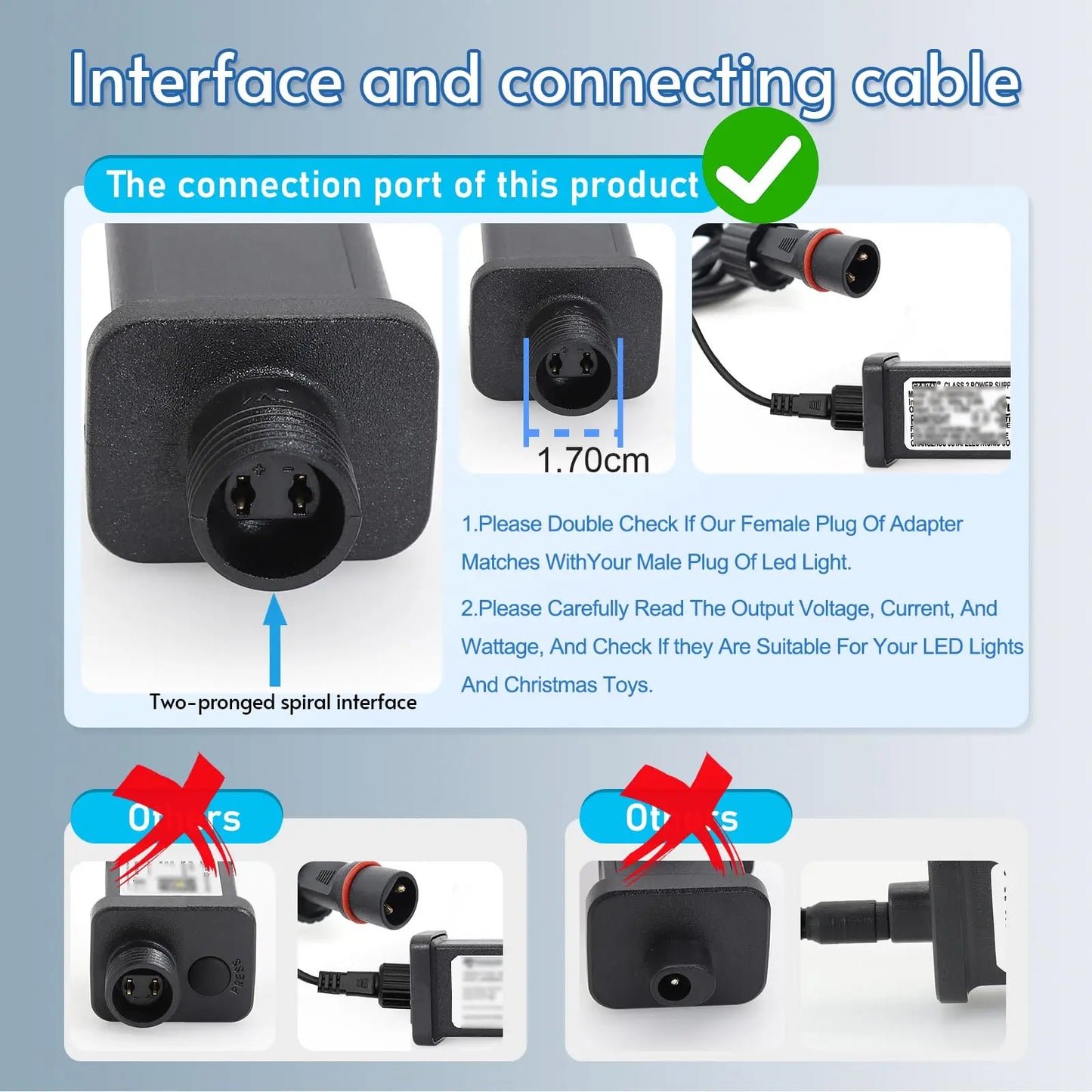4.5V DC Power Adapter with 1.5A Output and Compact Black Housing for Decorative Lights Kora Picks