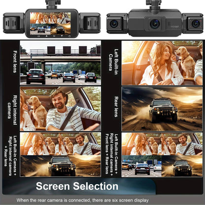 4-Channel Dash Cam with 1920P Front Camera and Night Vision, WiFi App, Parking Monitor Kora Picks