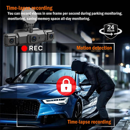 4-Channel Dash Cam with 1920P Front Camera and Night Vision, WiFi App, Parking Monitor Kora Picks