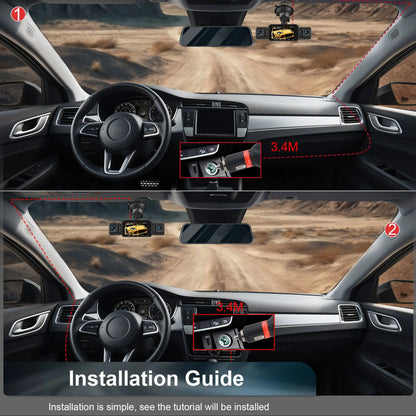 4-Channel Dash Cam with 1920P Front Camera and Night Vision, WiFi App, Parking Monitor Kora Picks